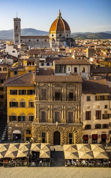Kilátás Firenzére Palazzo Vecchio Ból 2018 Április Firenze Toszkána Olaszország — Stock Fotó