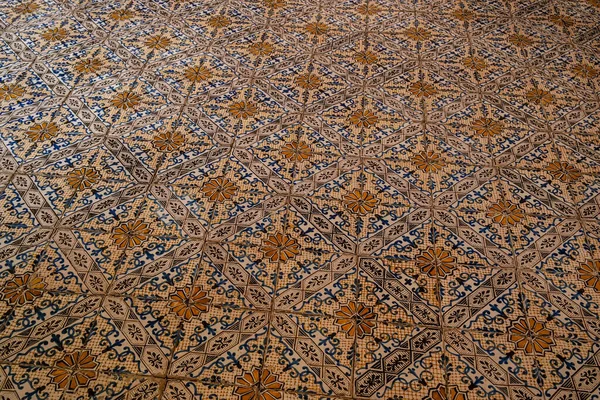 Antique Floor Decorated Ceramic Tiles Villa Rufolo Ravello Amalfi Coast — Stok fotoğraf