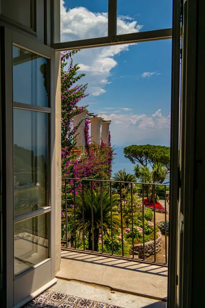 View Wonderful Garden Villa Rufolo Ravello Amalfi Coast June 2019 — Zdjęcie stockowe