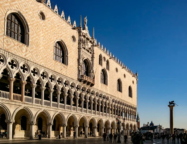 Uitzicht Het Hertogelijk Paleis Venetië Januari 2018 Venetië Veneto Italië — Stockfoto