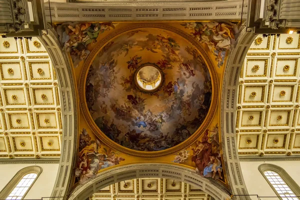 Cupola Affrescata Della Chiesa San Lorenzo Firenze Aprile 2018 Firenze — Foto Stock