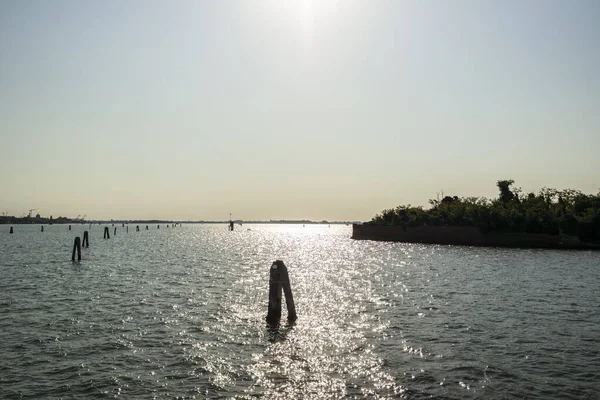 Vista Sobre Lagoa Veneza Veneto Itália — Fotografia de Stock