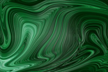 Yeşil ve siyah mermer desenli. Renkli sıvı tasarımı. Sıvı soyut doku. dijital resim.