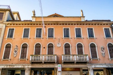 Roma, İtalya-yuvarlak eylül, 2019: Venedik şehrinin ön cephesi