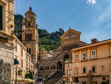 View on the Amalfi Cathedral. 19 June 2018 Amalfi, Campania - Italy