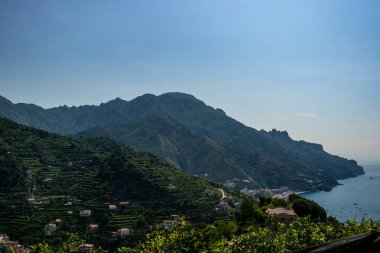 View of the Amalfi coast from the Lattari mountains, Campania - Italy