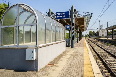 Şehirdeki tren istasyonu.