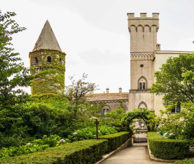 Güzel ortaçağ mimarisinin manzarası