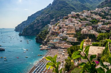 Sea view in Positano, along the Amalfi coast, Campania - Italy