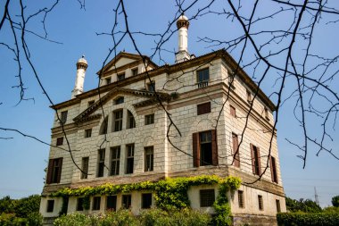 Malcontenta 'daki Villa Foscari' ye bakın. 15 Temmuz 2018 Malcontent, Veneto - İtalya