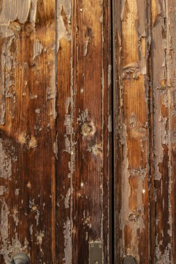 Ahşap desenli eski ahşap kapı.