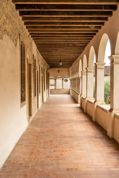 Couloir Colonnades Abbaye Cistercienne Santa Maria Follina 1Er Juin 2020 — Photo