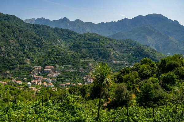 View Amalfi Coast Lattari Mountains Campania Italy — Photo