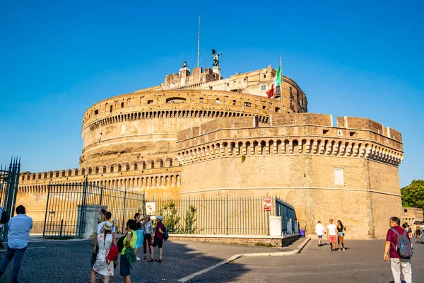 Utsikt Över Slottet Sant Angelo Vatikanen Augusti 2019 Vatikanen Rom — Stockfoto