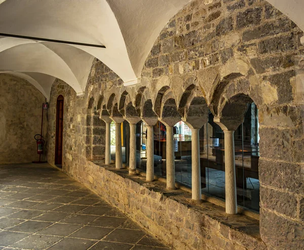 Innenansicht Der Abtei Von San Fruttuoso August 2019 Camogli Ligurien — Stockfoto
