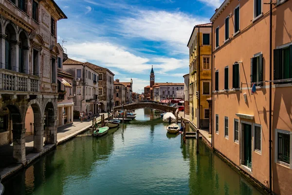 Pohled Město Chioggia Srpna 2018 Chioggia Benátky Itálie — Stock fotografie