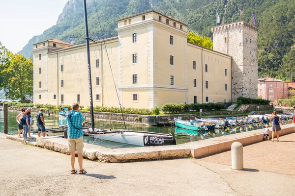 View on the castle of Riva del Garda. August 13, 2020 Riva del Garda - Trentino Alto Adige, Italy