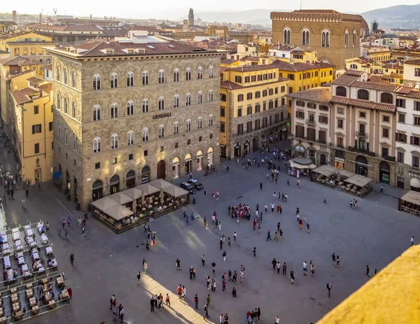 Vista Florença Terraço Palazzo Vecchio Abril 2018 Florença Toscana Itália — Fotografia de Stock