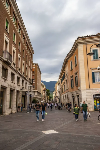 View Corso Cornelio Tacito Terni June 2018 Terni Umbria Italy — Stok fotoğraf