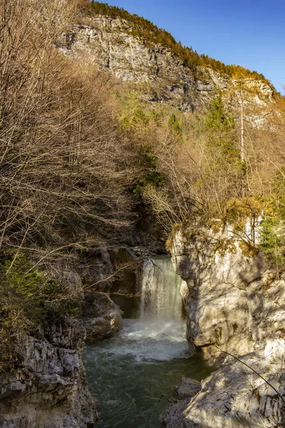 Hermosa Vista Del Río Las Montañas — Foto de Stock