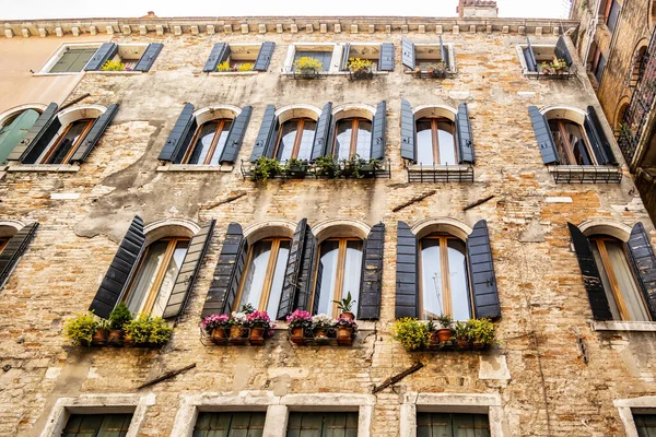 Venetian style building with windows