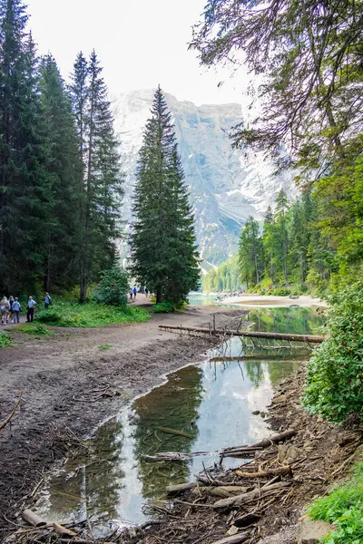 Vackert Landskap Med Flod Och Berg — Stockfoto