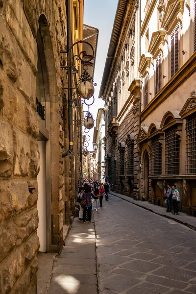 Kilátás Utcára Firenzében 2018 Április Firenze Toszkána Olaszország — Stock Fotó