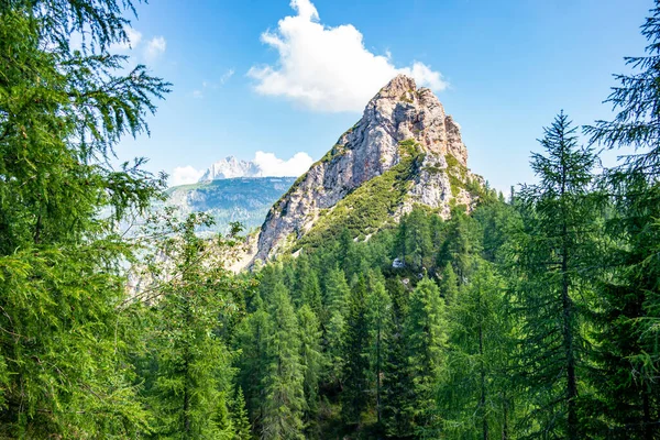 Vista Sobre Montanhas Refúgio Fratelli Fonda Savio Belluno Itália — Fotografia de Stock