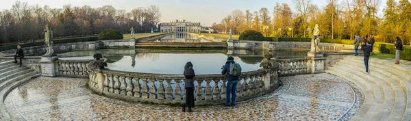 Vue Hiver Sur Parc Villa Pisani Stra Janvier 2020 Stra — Photo