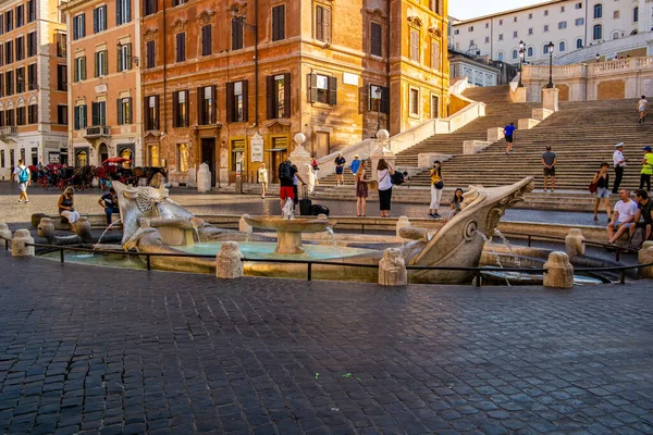 Kilátás Piazza Spagna Rómában 2019 Augusztus Vatikán Róma Olaszország — Stock Fotó