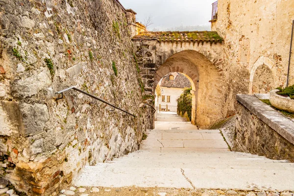 Vista Sobre Uma Escada Feltre Belluno Itália — Fotografia de Stock