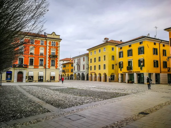 Вид Місто Спілімберго Лютого 2021 Spilimbergo Friuli Venezia Giulia Italy — стокове фото