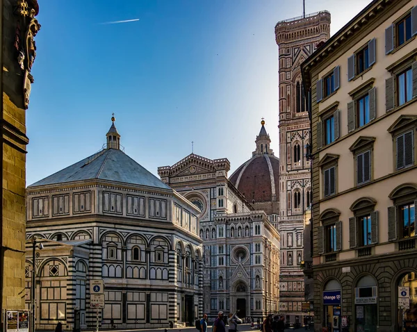 Vista Sobre Baptisterio Catedral Florencia Abril 2018 Florencia Toscana Italia — Foto de Stock