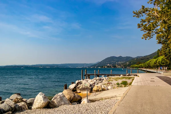 Lake Garda View Toscolano Maderno September 2018 Toscolano Maderno Brescia — Stock Photo, Image