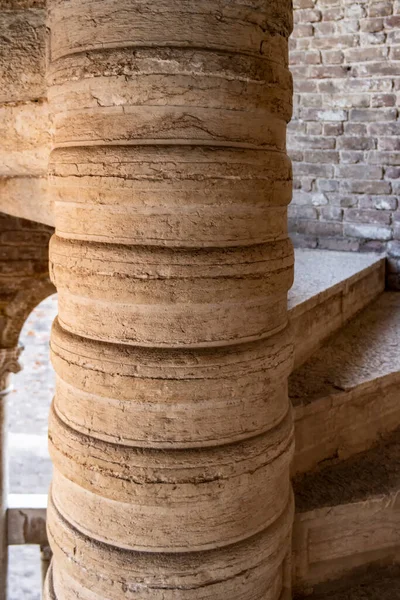 Escalera Caracol Del Palazzo Contarini Del Bovolo Venecia Enero 2018 —  Fotos de Stock