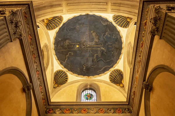 Cupola All Interno Della Cappella Medicea Firenze Aprile 2018 Firenze — Foto Stock