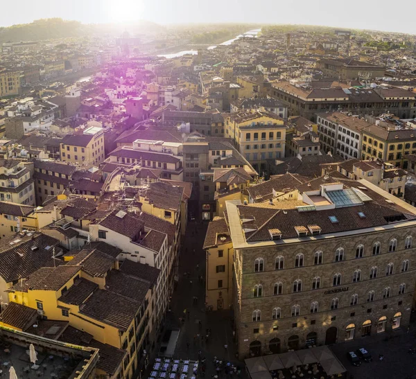 Palazzo Vecchio Dan Floransa Bakın Nisan 2018 Floransa Toskana Talya — Stok fotoğraf