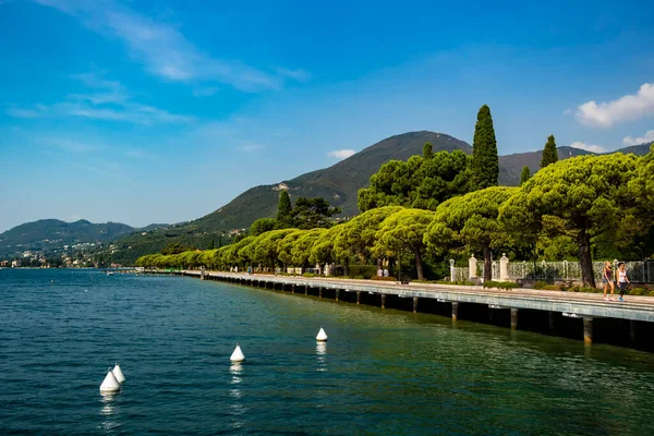 Lago Garda Vista Desde Toscolano Maderno Septiembre 2018 Toscolano Maderno — Foto de Stock