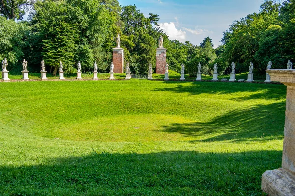 Veduta Del Lago Villa Revedin Bolasco Giugno 2019 Castelfranco Veneto — Foto Stock