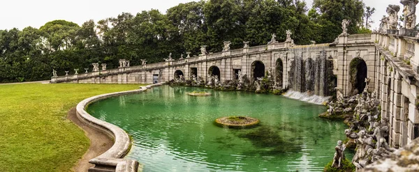 Vue Sur Fontaine Eolo Située Dans Parc Palais Royal Caserte — Photo