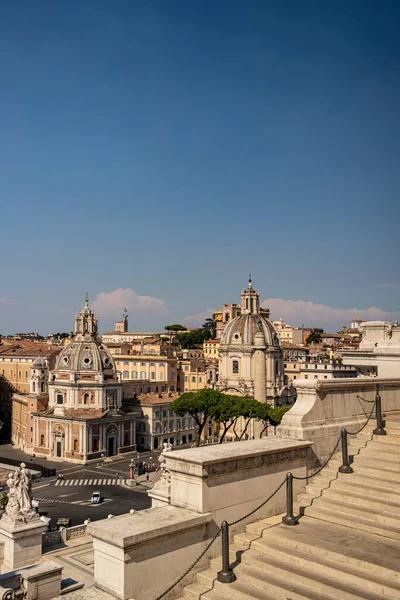 View Church Santa Maria Loreto Trajan Column Rome August 2019 — Stock Photo, Image
