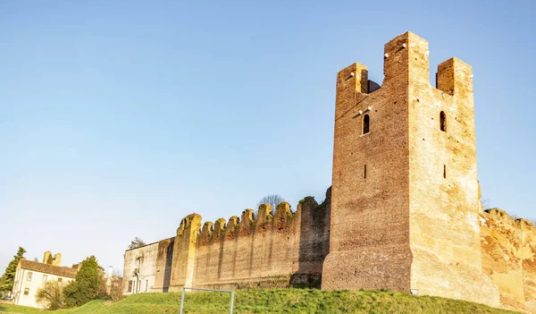 Vista Das Muralhas Medievais Castelfranco Veneto Treviso Itália — Fotografia de Stock