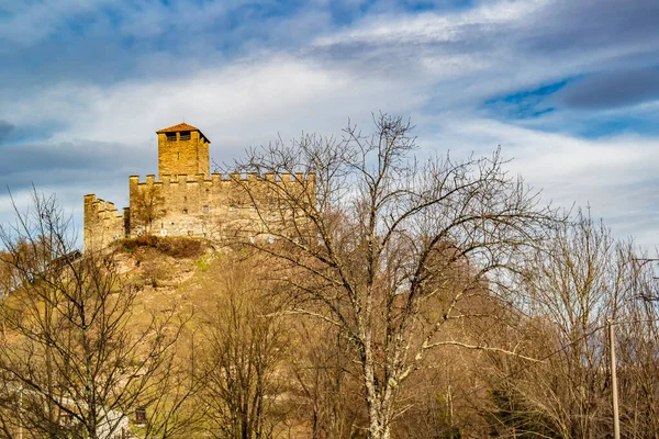 Pohled Hrad Starého Města Města Státě Nejkrásnější Oblohy — Stock fotografie