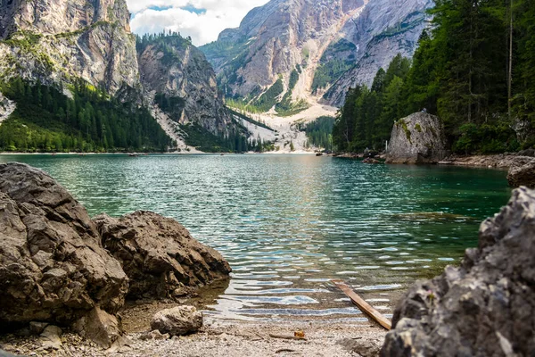 Vista Del Lago Los Alpes — Foto de Stock