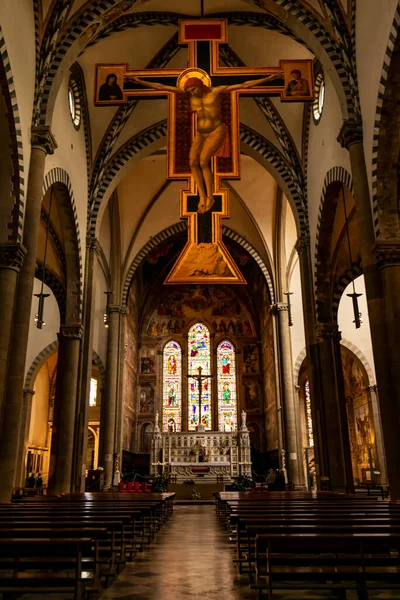 View Basilica Santa Maria Novella Florence April 2018 Florence Tuscany — Stock Photo, Image