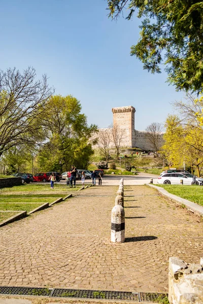 Vista Del Castillo Montecchio Maggiore Marzo 2019 Montecchio Maggiore Vicenza — Foto de Stock