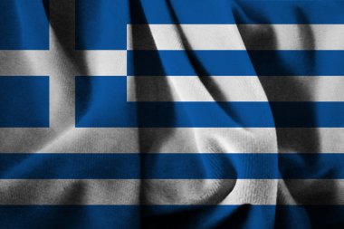 Yunanistan el sallayan kumaşa bayrak dikti 