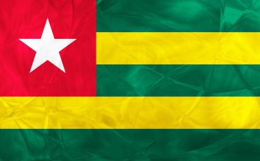 Yansıma efektli Togo bayrağı 
