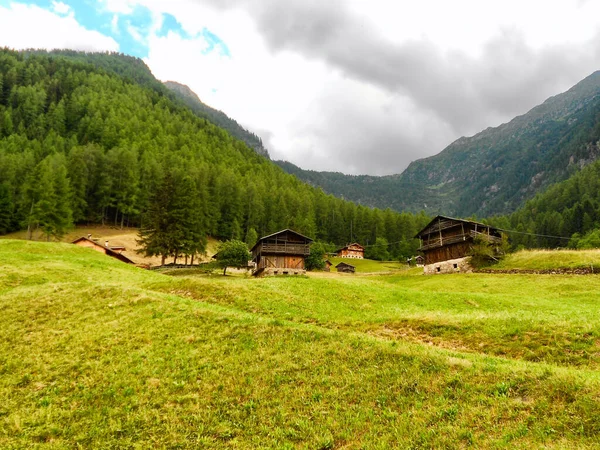 Widok Wysokich Górach Val Sole Trentino Alto Adige Włochy — Zdjęcie stockowe