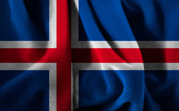 Bandera Islandia Sobre Terciopelo —  Fotos de Stock